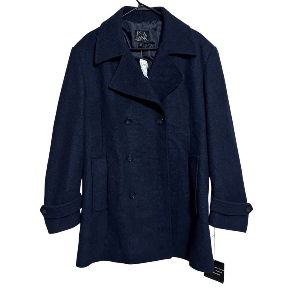 Jos A Bank NWT Mens Wool Pea Coat size XL
